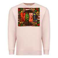 Pale Pink noel mistletoe Christmas Premium Sweatshirt - AdoDesignShop