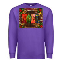 Purple noel mistletoe Christmas Premium Sweatshirt - AdoDesignShop