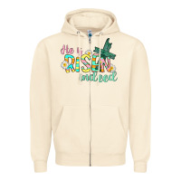 Sandshell He is risen indeed Easter Zipper Hoodie - CowGirlArtShop