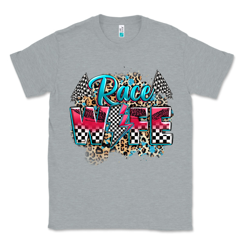 Race Wife Classic Tee by Zillion Design Studio | Teevron