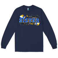 Navy sister volleyball Long Sleeve Tee - Zillion Design Studio