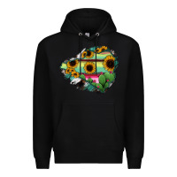 Black Colima State Of Mexico Map Premium Hoodie - RanaPortraitStore