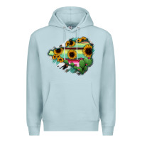 Blue Mist Colima State Of Mexico Map Premium Hoodie - RanaPortraitStore