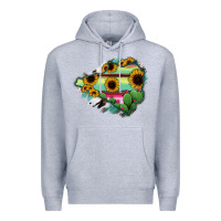 Heather Grey Colima State Of Mexico Map Premium Hoodie - RanaPortraitStore