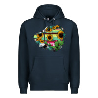 Navy Colima State Of Mexico Map Premium Hoodie - RanaPortraitStore