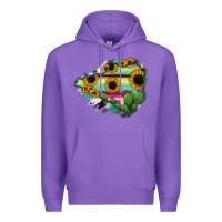 Purple Colima State Of Mexico Map Premium Hoodie - RanaPortraitStore