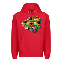 Red Colima State Of Mexico Map Premium Hoodie - RanaPortraitStore