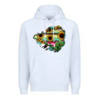 White Colima State Of Mexico Map Premium Hoodie - RanaPortraitStore