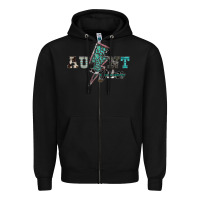 Black aunt vibes Zipper Hoodie - SublimationCraftShop