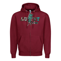 Burgundy aunt vibes Zipper Hoodie - SublimationCraftShop