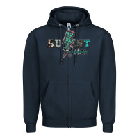 Navy aunt vibes Zipper Hoodie - SublimationCraftShop