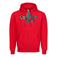 Red aunt vibes Zipper Hoodie - SublimationCraftShop