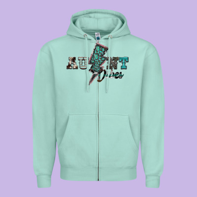 Aunt Vibes Zipper Hoodie Designed By Sublimationcraftshop