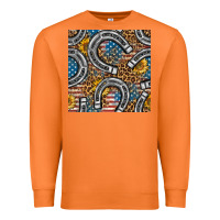 Carrot American Flag Horseshoe Deamless Pattern Premium Sweatshirt - BundleAndBundleShop