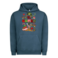 Pigment Midnight Navy the gamer elf Urban Hoodie - MaliasSmallBusiness
