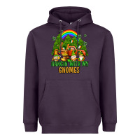Plum hangin with my gnomes with rainbow Heavyweight Hoodie - AdoDesignShop