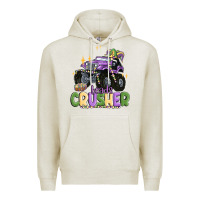 Oatmeal Heather beads crusher Premium Hoodie - MaliasSmallBusiness