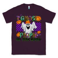 Plum I Ghost People All Year Round Classic Tee - texasbilliewilder