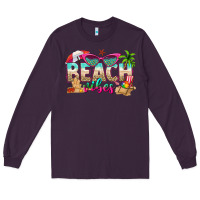 Plum beach vibes Long Sleeve Tee - texasbilliewilder