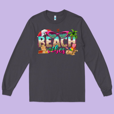 Beach Vibes Long Sleeve Tee Designed By Texasbilliewilder