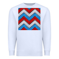 White Glitter 4th of July Seamless Pattern Premium Sweatshirt - BundleAndBundleShop