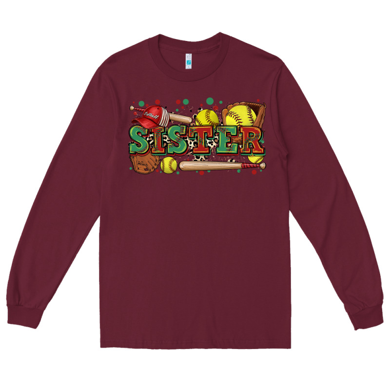 Sister Softball Long Sleeve Tee by Zillion Design Studio | Teevron