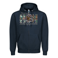Navy being a mom makas my life complete Zipper Hoodie - SublimationCraftShop