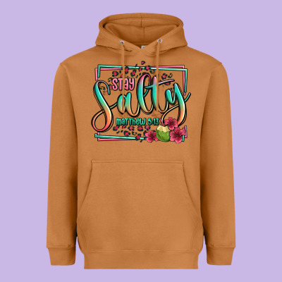 Stay Salty Matthew 5 13 Summer Heavyweight Hoodie Designed By Jasminsmagicworld