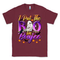 Burgundy I Put The Boo In Boujee Classic Tee - texasbilliewilder