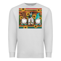 Dove Grey western gnomes cactus sunflowers serape wooden leopard gemstone Premium Sweatshirt - Artiststas