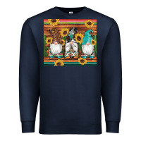 Navy western gnomes cactus sunflowers serape wooden leopard gemstone Premium Sweatshirt - Artiststas