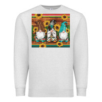 Oatmeal Heather western gnomes cactus sunflowers serape wooden leopard gemstone Premium Sweatshirt - Artiststas
