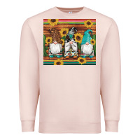 Pale Pink western gnomes cactus sunflowers serape wooden leopard gemstone Premium Sweatshirt - Artiststas