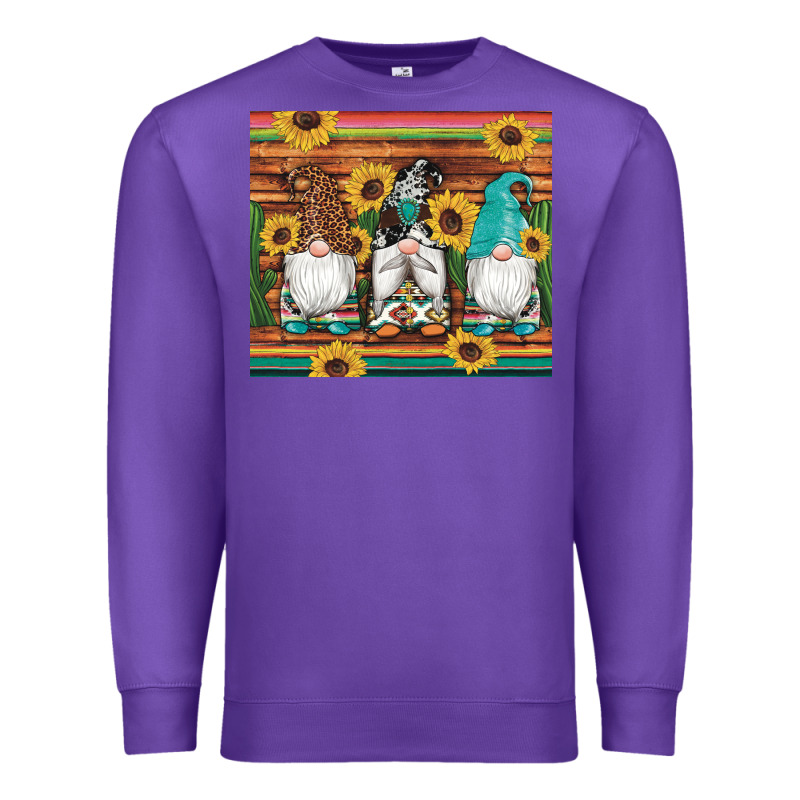 Western Gnomes Cactus Sunflowers Serape Wooden Leopard Gemstone Premium Sweatshirt by Artiststas | Teevron