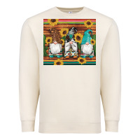Sandshell western gnomes cactus sunflowers serape wooden leopard gemstone Premium Sweatshirt - Artiststas