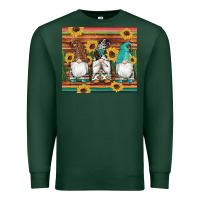 Sports Green western gnomes cactus sunflowers serape wooden leopard gemstone Premium Sweatshirt - Artiststas