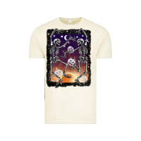 Vintage Arctic halloween dancing skeletons stars Vintage Tee - BarkalooDesign