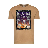 Vintage Camel halloween dancing skeletons stars Vintage Tee - BarkalooDesign