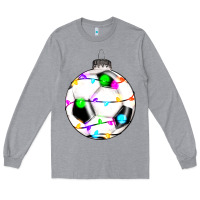 Heather Grey Christmas soccer Long Sleeve Tee - RanaPortraitStore