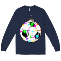 Navy Christmas soccer Long Sleeve Tee - RanaPortraitStore