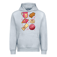 Heather Grey mexican pan dulce Urban Hoodie - MaliasSmallBusiness
