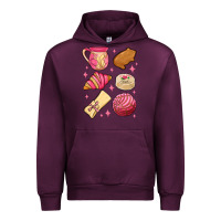 Mauve Wine mexican pan dulce Urban Hoodie - MaliasSmallBusiness