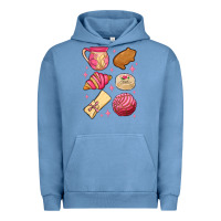 Pigment Pebble Blue mexican pan dulce Urban Hoodie - MaliasSmallBusiness