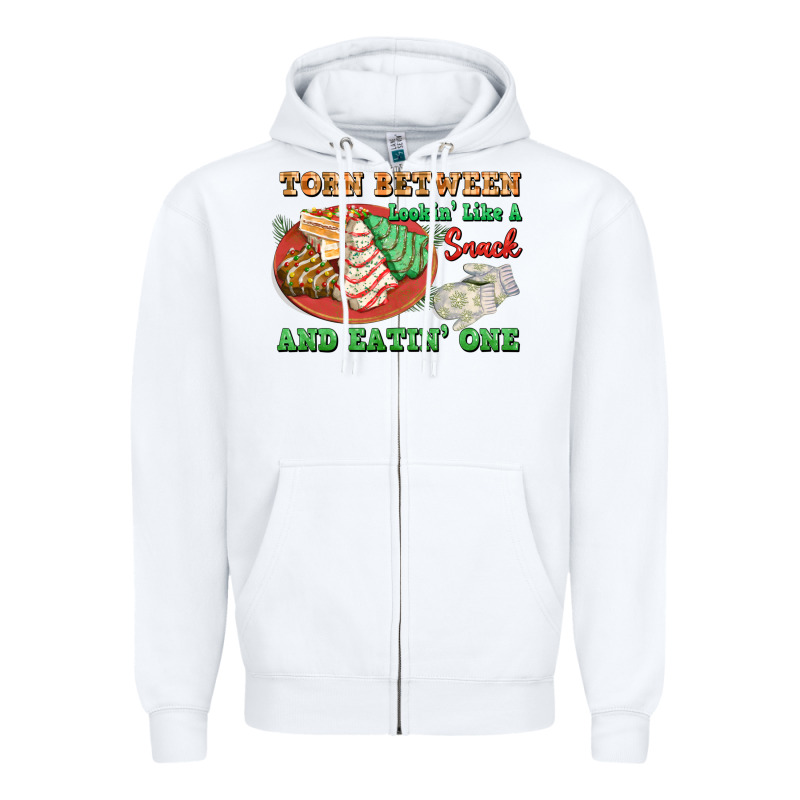 Torn Between Lookin Like A Snack And Eatin One Zipper Hoodie by FaDigitalArtStudio | Teevron