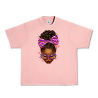 Salmon sorority colors purple carol afro messy bun woman Urban Heavy Tee - texasbilliewilder