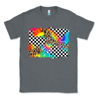 Charcoal Heather race leopard tie dye background Classic Tee - Zillion Design Studio