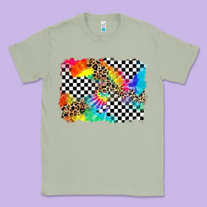 Race Leopard Tie Dye Background Classic Tee Designed By Zillion Design Studio