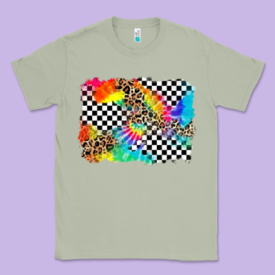 Race Leopard Tie Dye Background Classic Tee Designed By Zillion Design Studio