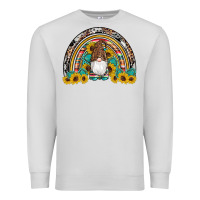Dove Grey western gnome gemstones sunflowers rainbow Premium Sweatshirt - Artiststas