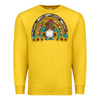 Western Gnome Gemstones Sunflowers Rainbow Premium Sweatshirt | Teevron